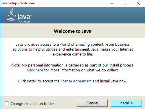 Java x64 windows 10
